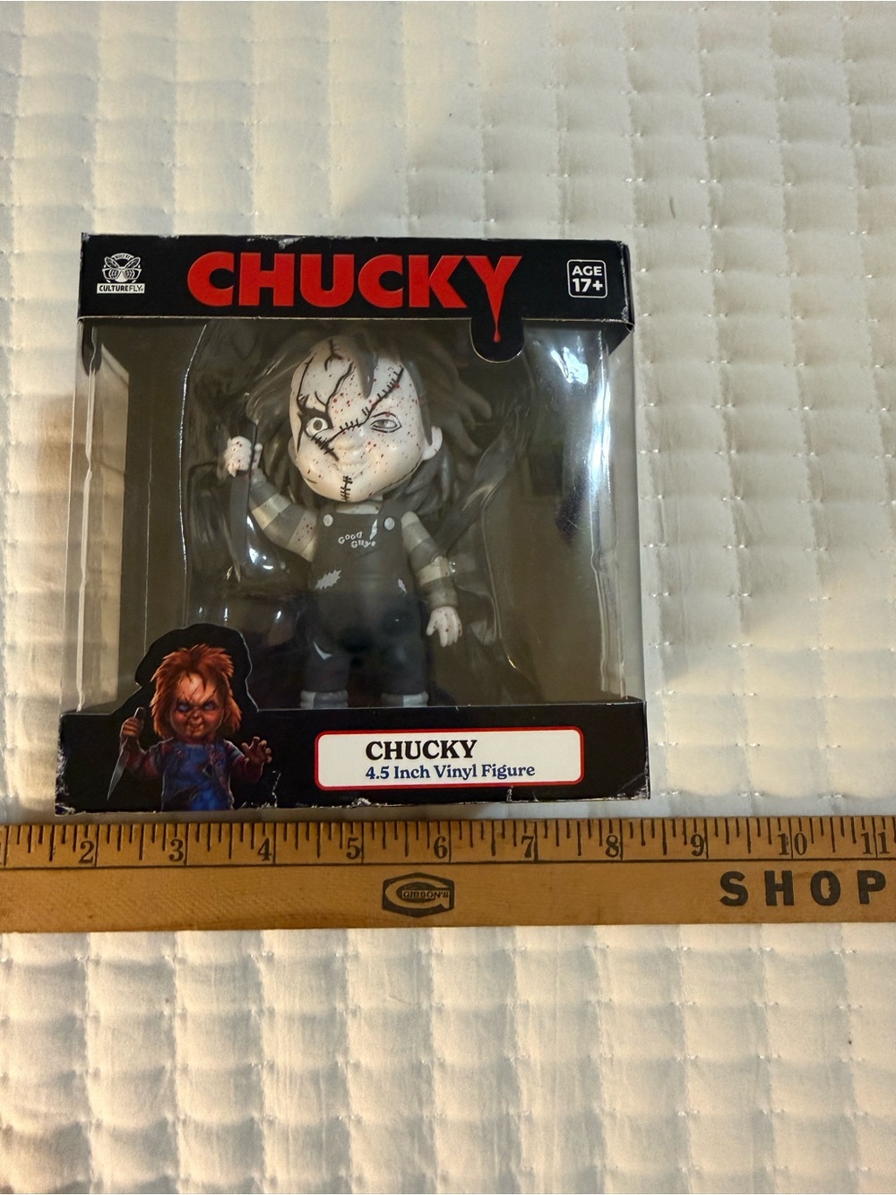 Chucky 4.5-Inch Vinyl Figure — Black & Gray Horror Collectible